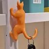 Крючок-кошка с длинными лапами, напечатанный на 3D-принтере, лазающая кошка, держатель для ключей, гарнитуры, мелочей, домашний офис, имитация животного, подвесное украшение