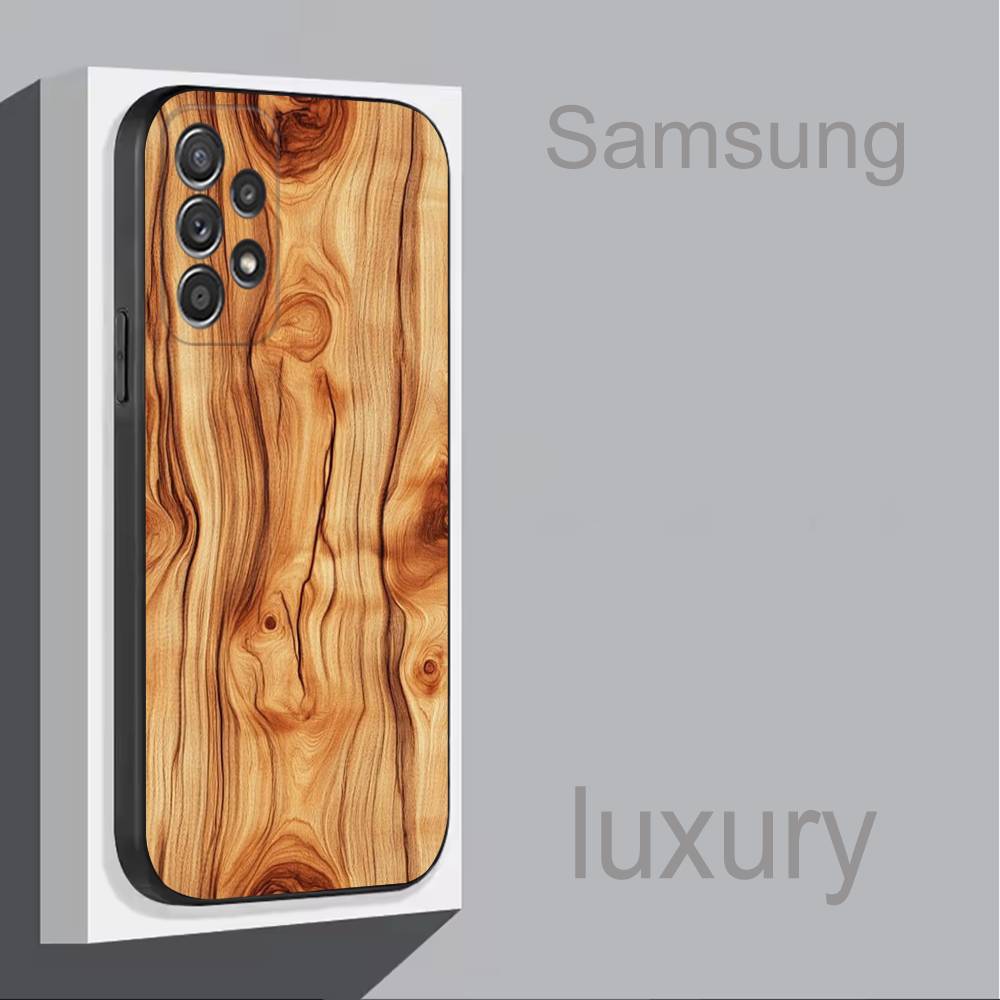 N-Natural-W-Wood-es Для Samsung S 25,24,23,22,30,21,10,9,Ultra,Plus,Lite,FE,4,5G Черный Мягкий Чехол Чехол для Телефона