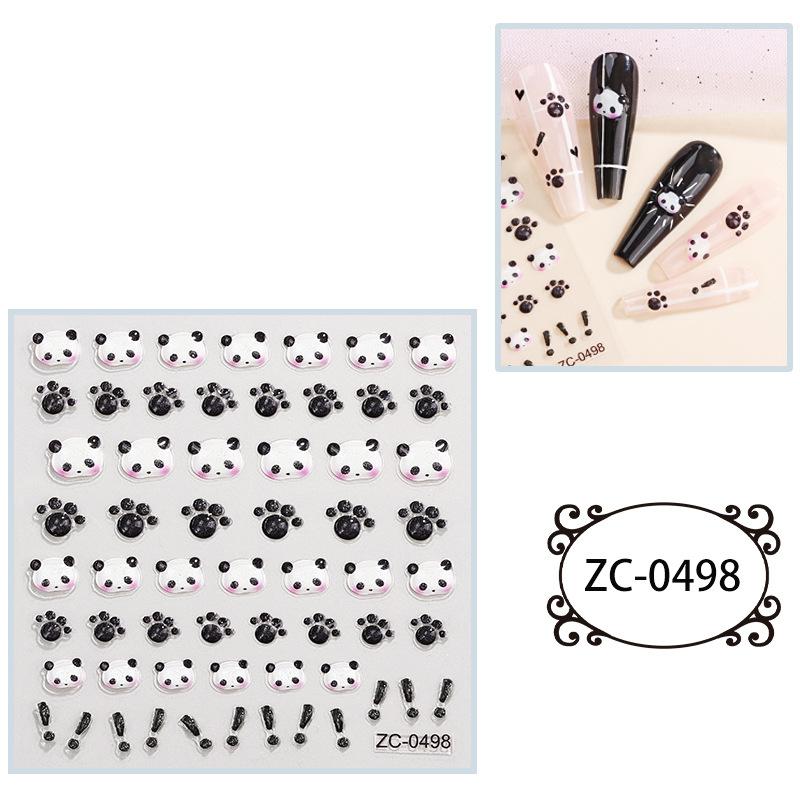 Мягкие клейкие наклейки для ногтей с тиснением, симпатичные 5D трехмерные наклейки для ногтей в виде звезд