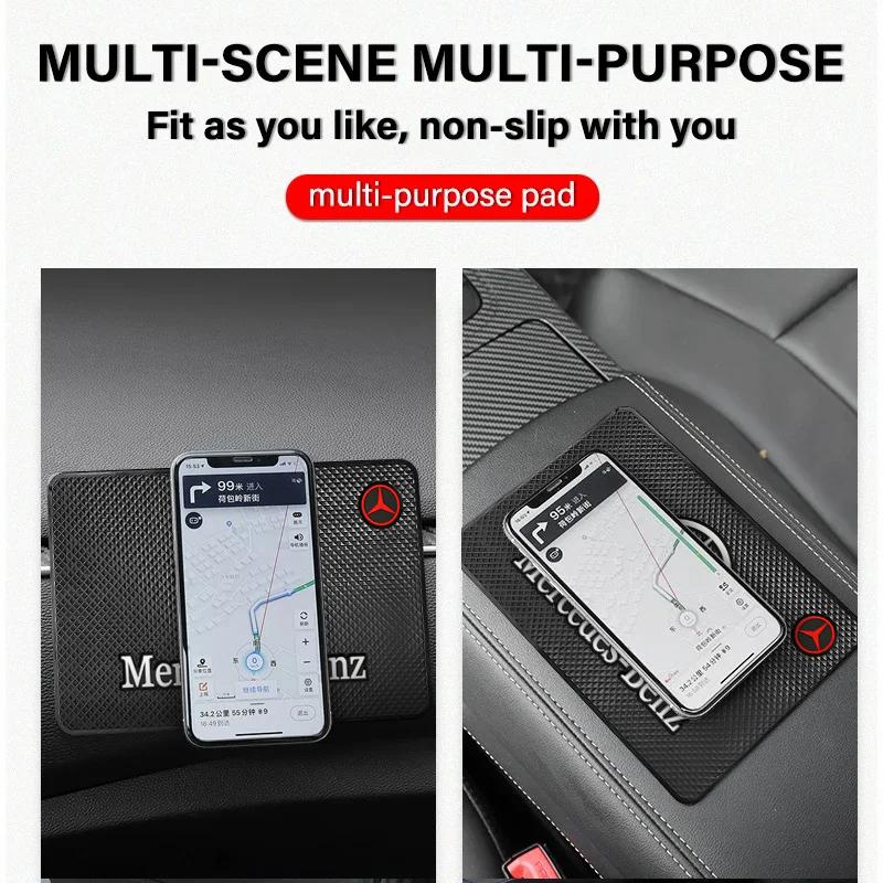 CGRE6 For Benz Car Style Non-slip Silicone Pad Dashboard Sticky Pad Mobile Phone Holder AMG Exclusive A C E R V Class CLA CLS C180