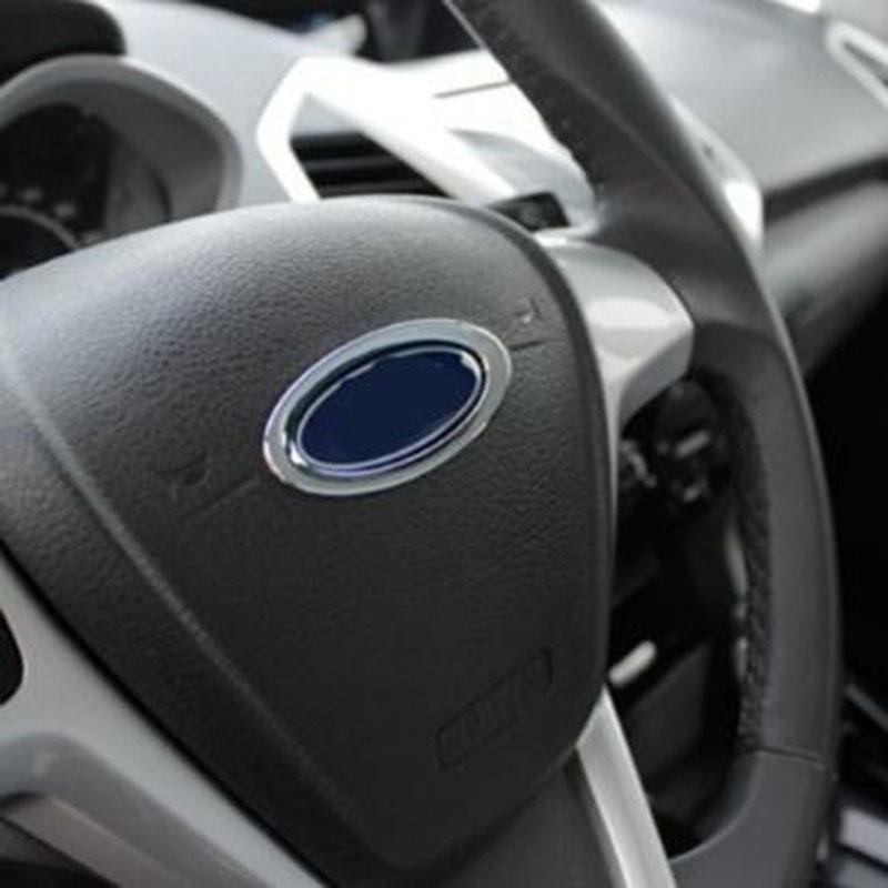 Высококачественная накладка из АБС-хрома на рулевое колесо, кольцо с логотипом для Ford Mondeo 2009 2010 2011 2012 2013 2014 2015, автоаксессуары