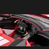 1:24 Corvette C8 R Сплав Спортивный Автомобиль Модель Литье под Давлением Металл Трековые Гонки Транспортные Средства Модель Автомобиля Симуляция Звука и Света Детская Игрушка Подарок