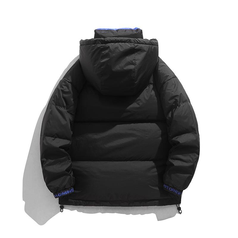 Новое мужское пальто с хлопковой подкладкой, модное простое белое утиное пуховое пальто, теплое зимнее пальто для мужчин