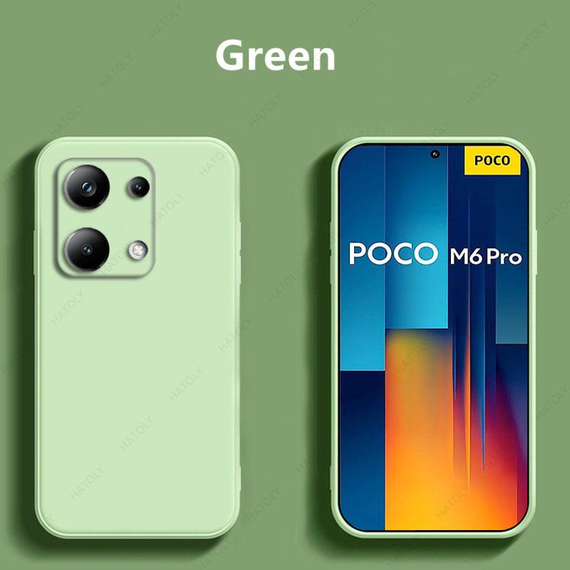 Чехол для Xiaomi Poco M6 Pro 4G Чехол для Xiaomi Poco M6 Pro 4G Мягкий силиконовый чехол для телефона с защитой от царапин для Poco M6 Pro 4G