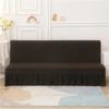 Solid Color Elastic Folding Sofa Bed Cover with Skirt Sofa Slipcover Couch Cover Furniture Protector 1pc Home Decor Couch Cover