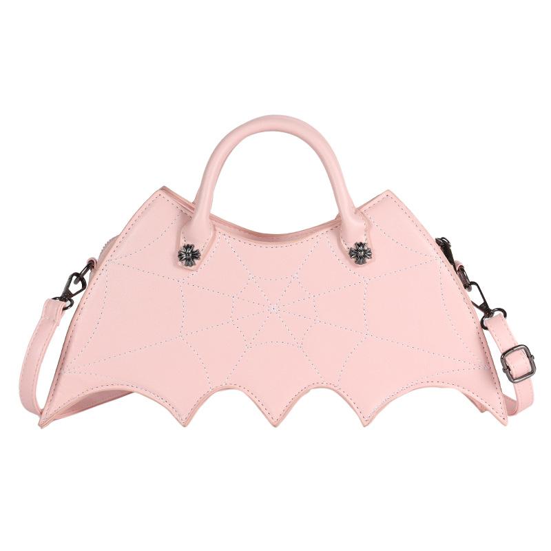 Fashion Creative Spoof Fun Halloween Personality Bat Messenger Bag Ladies Pu Leather Handbag