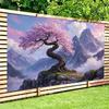 Cherry Blossom Tree 2D Backdrop for Wall Decor & Home Decoration