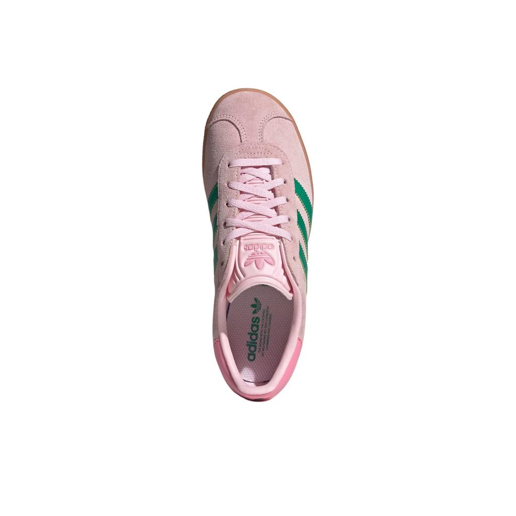 Adidas Кроссовки Gazelle J Clear Pink Court Green для детей Bliss-Pink JP7128