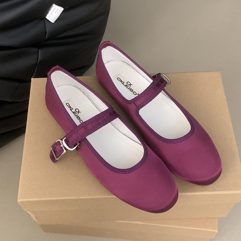 Мода Bailamos Женские балетки Мода Круглый носок Неглубокие Слипоны Женские Мягкие Женские Мэри Джейн Балетки Плоский каблук Повседневные Балетки