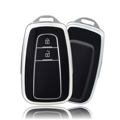 Чехол-брелок для автомобильного ключа с 2-3 кнопками для Toyota Prius Camry Corolla CHR C-HR RAV4 Land Cruiser Prado Hilux Защитный корпус для брелока