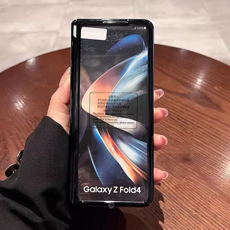 С подставкой для S Pen кожаный чехол для Samsung Z Fold 4 Z Fold 5 6 шарнирный чехол защитная пленка для экрана крышка слота для ручки