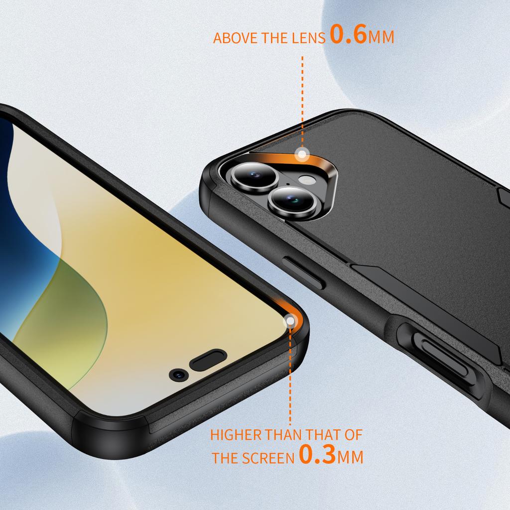 Противоударный чехол с твердой броней для Iphone 17 Pro Max 16 15 17 Air 14 Plus 12 13 Iphone17 Iphone16 Защитный чехол для телефона от царапин