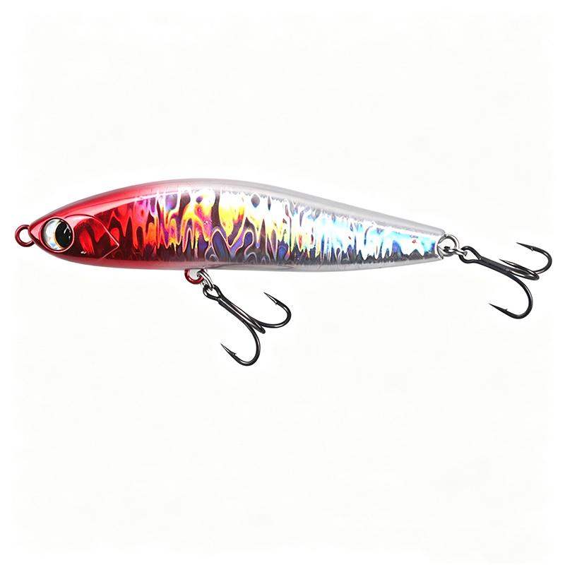 HOWELL Stream Sinking Pencil Fishing Lure Midwater Treble Hook Hard Bait for Freshwater/Saltwater Fish Lake River Use Sea Bass