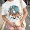 Футболка с Тоторо и Котобусом, Футболка в стиле Studio Ghibli, Милая футболка с графическим рисунком лесного мира из аниме, Подарок для поклонника японских мультфильмов, Унисекс топ с мангой