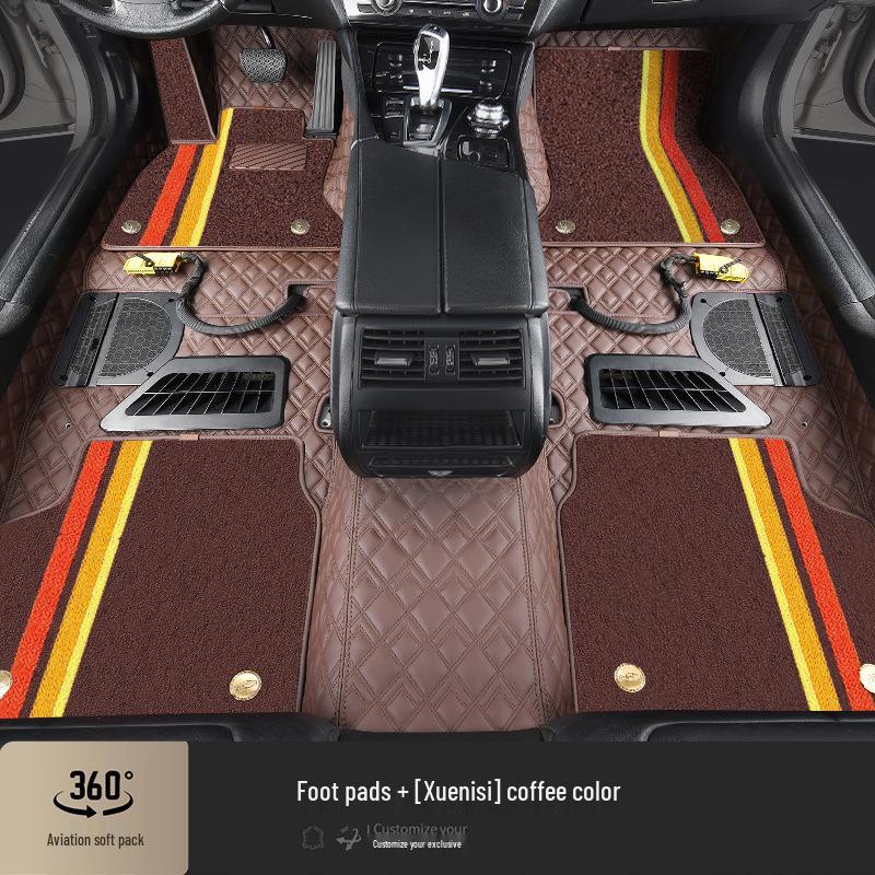 Индивидуальные кожаные коврики для пола 360° для Haval H6 и Geely Xingyuan - Удобные, Нескользящие, Специальные для автомобиля