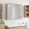 Bathroom Mirror Cabinet Sonoma Oak 63.5 x 16 x 62.5 cm