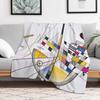 Delicate Tension by Wassily Kandinsky Throw Blanket Long Lasting Soft Plush Blanket for Daily Use