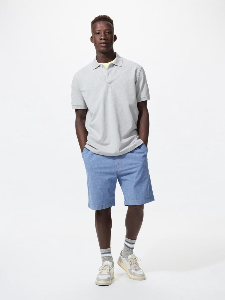 Uniqlo Япония Stretch Easy шорты Шамбре