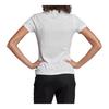 Adidas Logo Print Sports T-Shirt Women Tops White DZ0013
