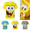 Cute 3d Spongebob Squarepants Cartoon T-shirt For Boys And Girls