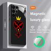 Горячий чехол для телефона Kingdom Hearts для Samsung S25 S24 S23 S22 S21 S20 Plus Ultra Note20 Стеклянный магнитный чехол