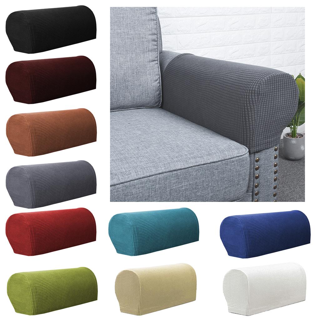 Stretchable Sofa Armrest Covers Universal Furniture Protector Non Slip Durable Seat Cushion Slipcover For Couch Settee