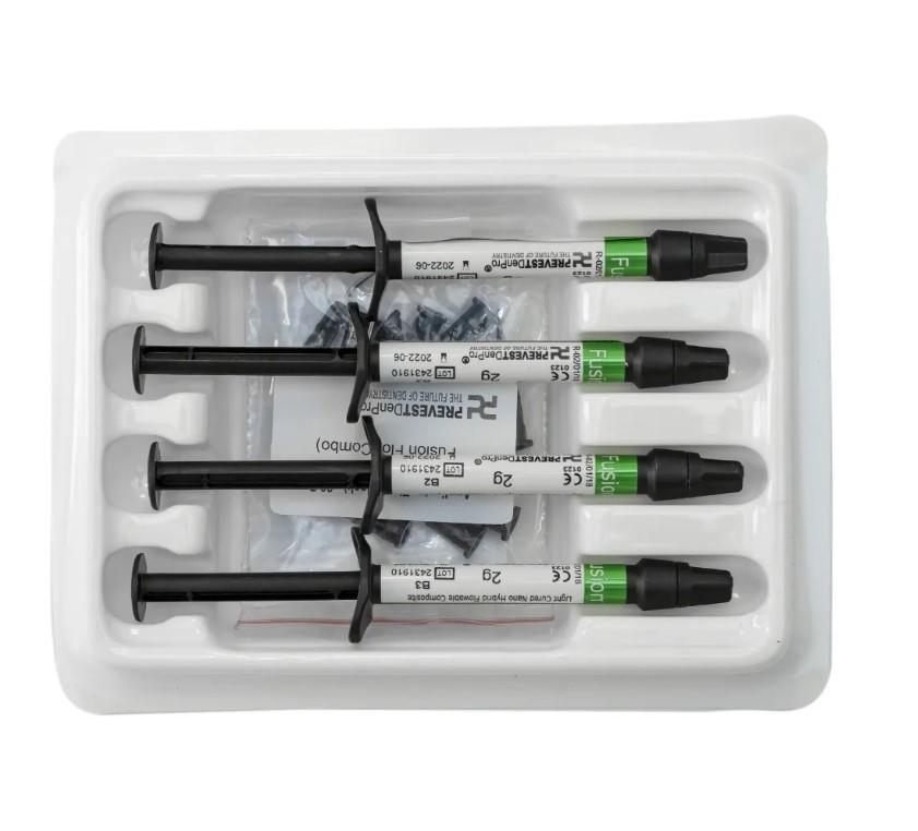 PREVEST DENPRO FUSION FLO-светоотверждаемый наногибридный текучий композит 4x2 г тюбики