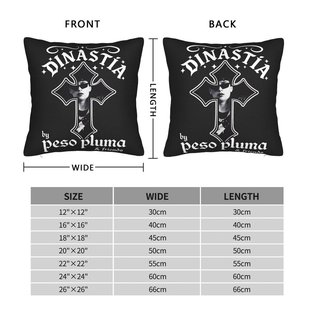 New Peso Pluma Dinastía Tour Pillow Case Soft Pillow Cover For Chair Sofa Home Decor Novelty Pillowcases