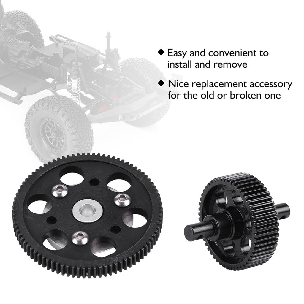 Metal Accessory Center Gearbox Straight Gears Set for SCX10 RC Model Car