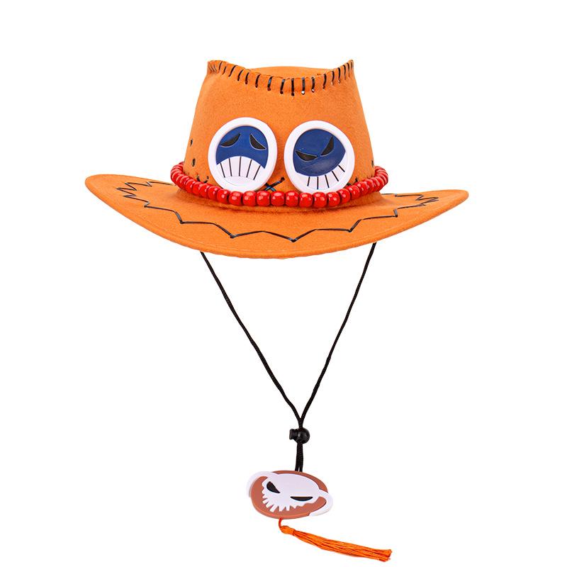 Солнцезащитный козырек One Piece Ace Cowboy: Джазовая шляпа в стиле аниме
