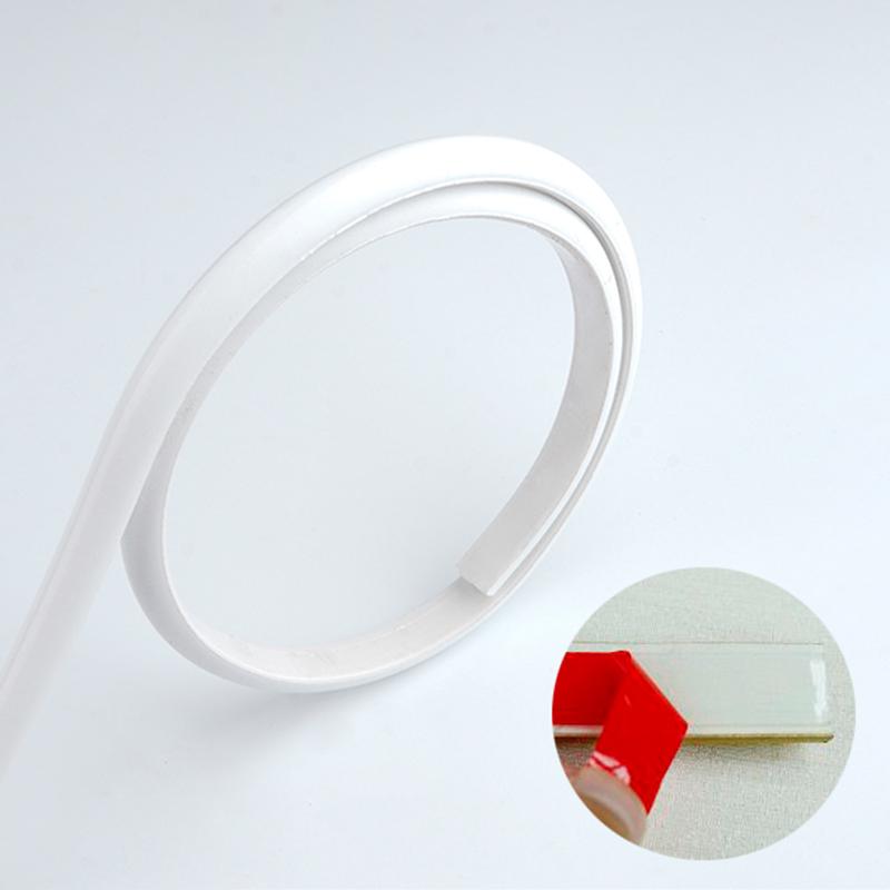 1M самоклеящаяся ПВХ-лента для кромки стены, наклейка на талию стены, мягкая, противоударная, полукруглая, водонепроницаемая, отделочная линия, плинтус