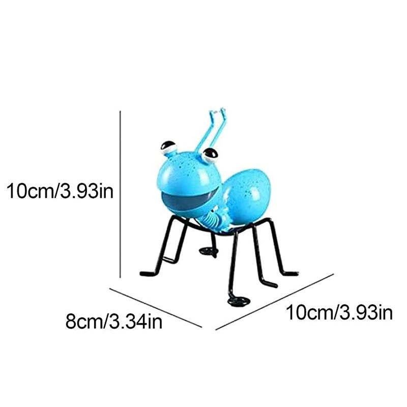 Iron Art Ant Statue Garden Decor Figure Stand Ant for Outdoor Yard Lawn Decoration Ant Sculpture Home Desktop Decor