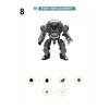 Строительный блок M, совместимый с Lego, Игрушка-меха с пилотом, Сборка, Соединение меха, Строительный блок, Детский, Образовательный, Развитие интеллекта