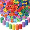 300pcs Soft Foam 10-Value Decimals To Whole Numbers Place Discs Set Counting Chips For Kids Base Manipulatives Math Counters