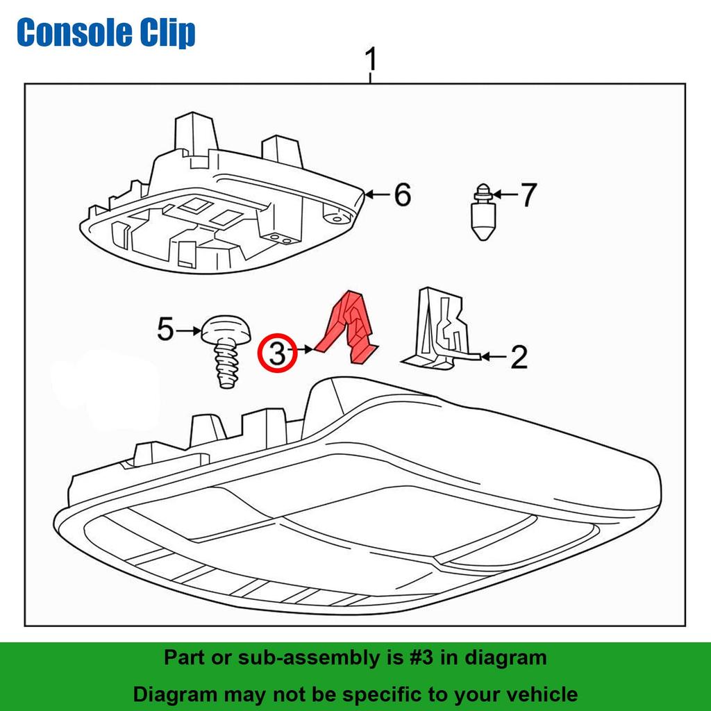 OAUTOO 30pcs Center Console Radio DVD Dash Panel Switch Bezel Clip Body Trim Retainer for Ford W714972-S300, GM 94748652