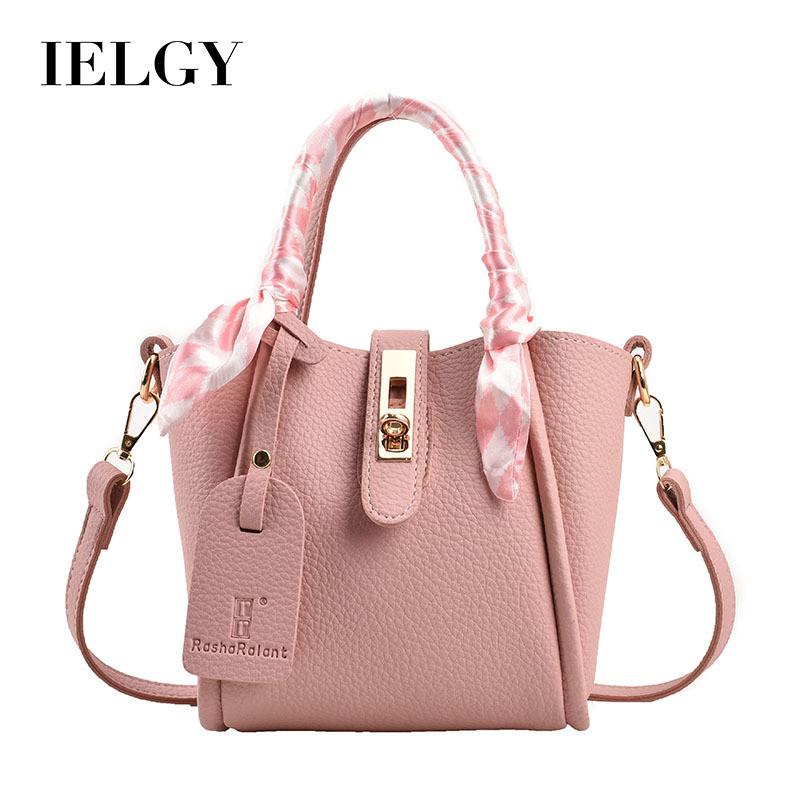 IELGY Women's Vegetable Basket Shoulder Messenger Bag, Simple and Versatile Portable Bucket Bag
