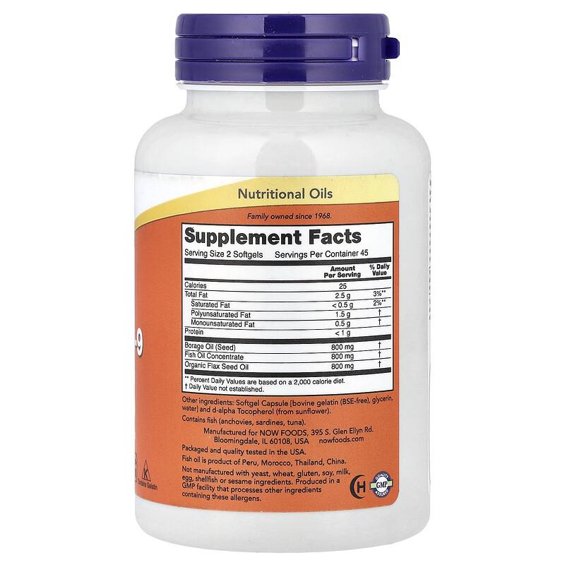 Super Omega 3-6-9 Fish Oil, 90 Softgels