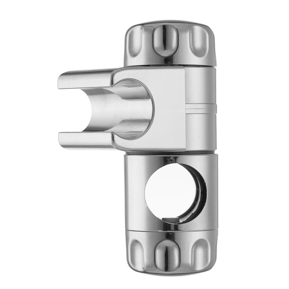 Adjustable Shower Head Holder 20-25MM O.D. Rail Head Bracket for Slide Bar Clamp Bath Replacement 360 Rotation Sprayer Holder