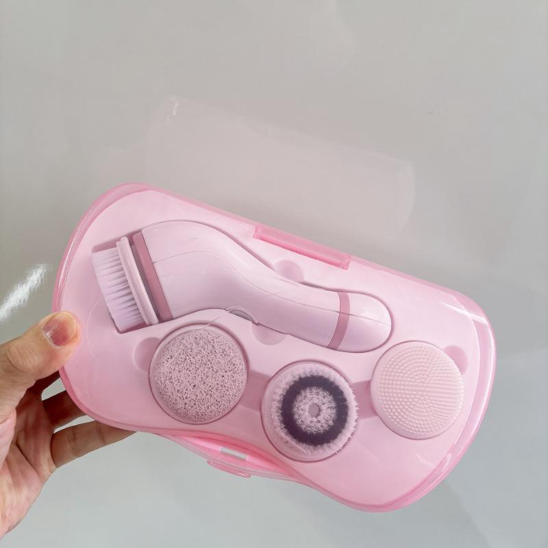 1 комплект Электрическая очищающая щетка Зарядка Бытовая Многофункциональная Вращающаяся Очистка Пор Переносная Водонепроницаемая Щетка для Лица