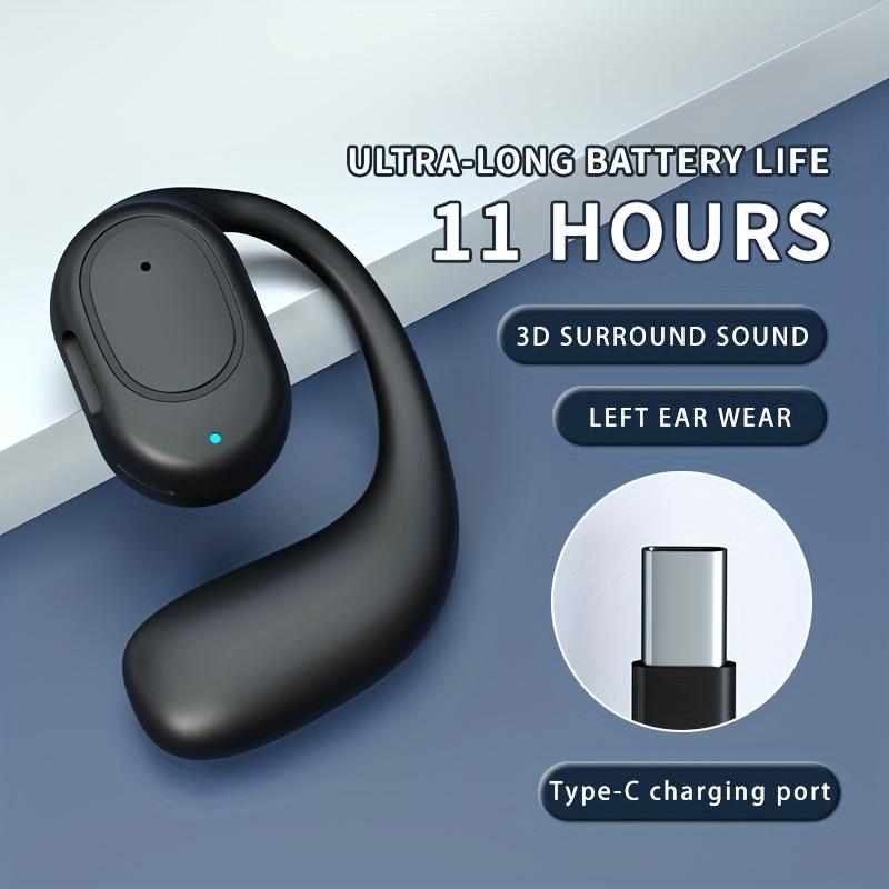 Bluetooth 5.4 Earphones Ear Clip Headsets Sports Wireless Earbud with Microphone HiFi Stereo Headphones for Huawei