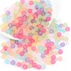 8mm/10mm Plastic Acrylic Beads Matte Frosted Transparent Loose Beads For Necklace Bracelet DIY Jewelry Craft Making