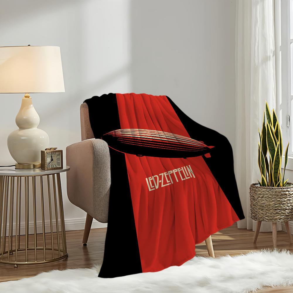 ROCK Band Blanket Plush Nap Sofa rug for Living L-LedS Z-Zeppelin-ES Room Warm Office Bedroom Birthday Home Travel Kid Gifts