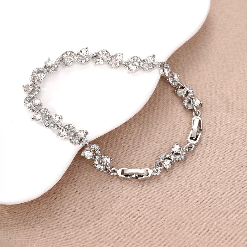 Sparkling Stones Women Bracelet Shining Zircon Bracelet Rhinestone Bracelet Wedding Jewelry