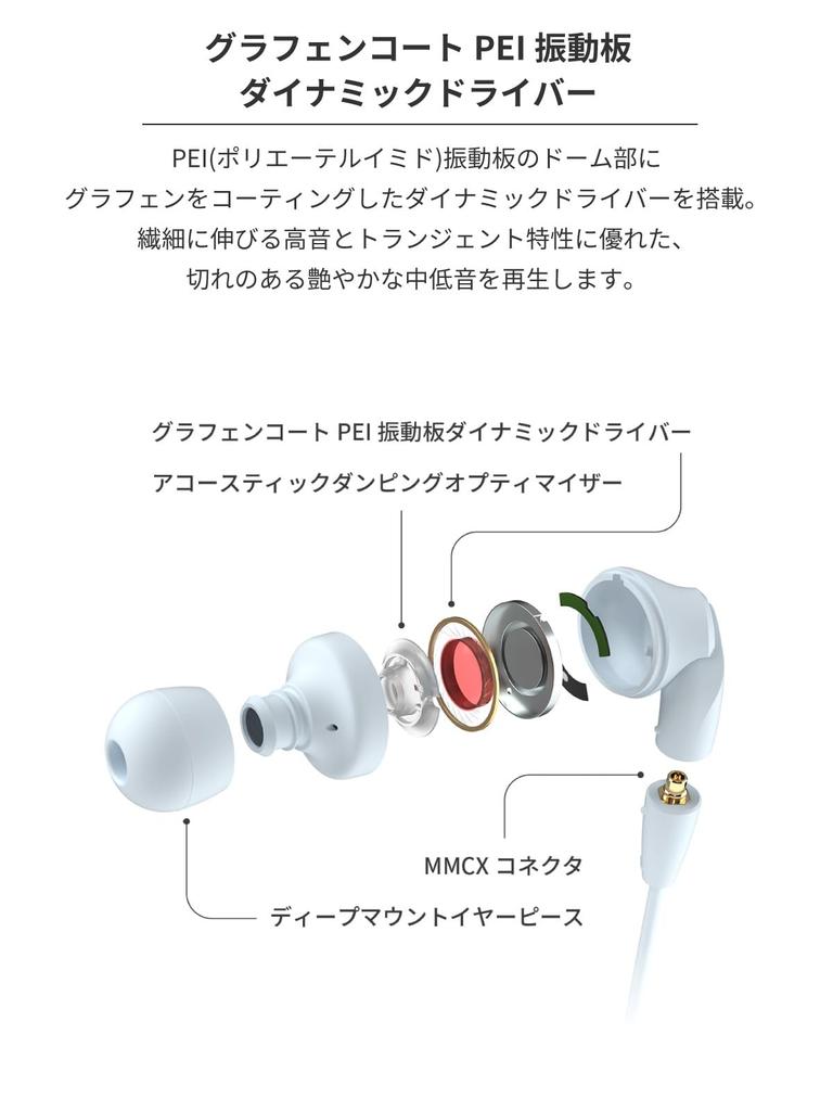 Радиус радиус Высокое разрешение, совместимый с MMCX Ne VOLT series deep bass high-grade model HP-NHR41 Наушники с кабелем HP-NHR41BG (серо-голубой)