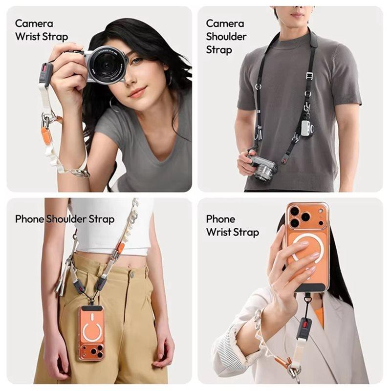 Y-Flex Strap YF01 Camera/Phone Shoulder Strap Wrist Strap Featuring Type-C Data Transfer Cable For Outdoor Photography