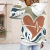 Plus Size Womens Drawstring Hooded Sweatshirt Long Sleeve Loose Soft Casual Leisure Daily Street Top