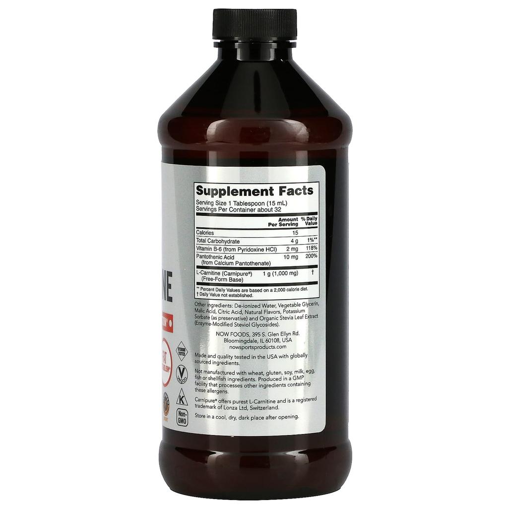 Sports, Liquid L-Carnitine, Tropical Punch, 1,000Mg, 473Ml (16 Fl Oz)