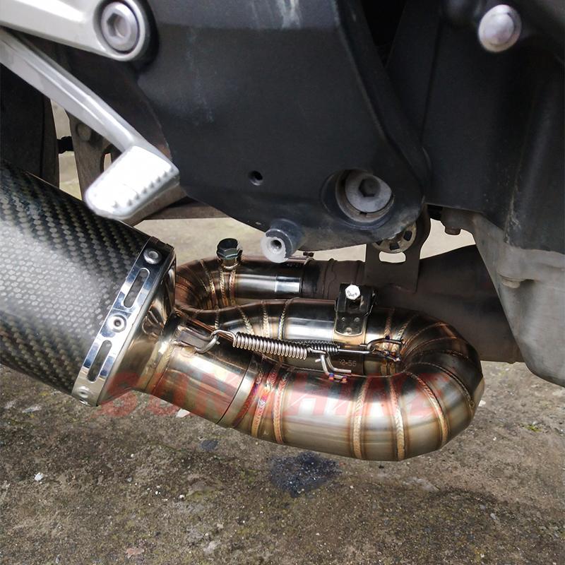 For CBR1000 CBR1000RR Exhaust Mid Pipe Motorcycle Slip on Stainless Steel Motocross 51mm Connect Tube Link 2008-2017 Years