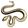 Car Exterior Decor Zinc Alloy Snake Shape Auto Sticker Badge Car Styling Decals Emblem Decoration Auto Parts