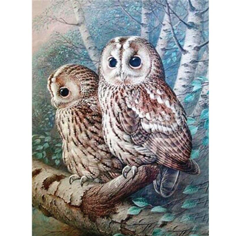 DIY 5D алмазная живопись Орел полная квадратная круглая дрель животное Сова Алмазная вышивка мозаика вышивка крестом смола домашний декор подарок